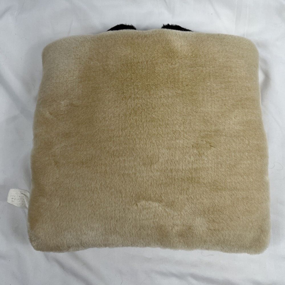 Vintage1998 TWIE Plush Panda Bear Pillow 10 Inch Square Decorative - Picture 2 of 7